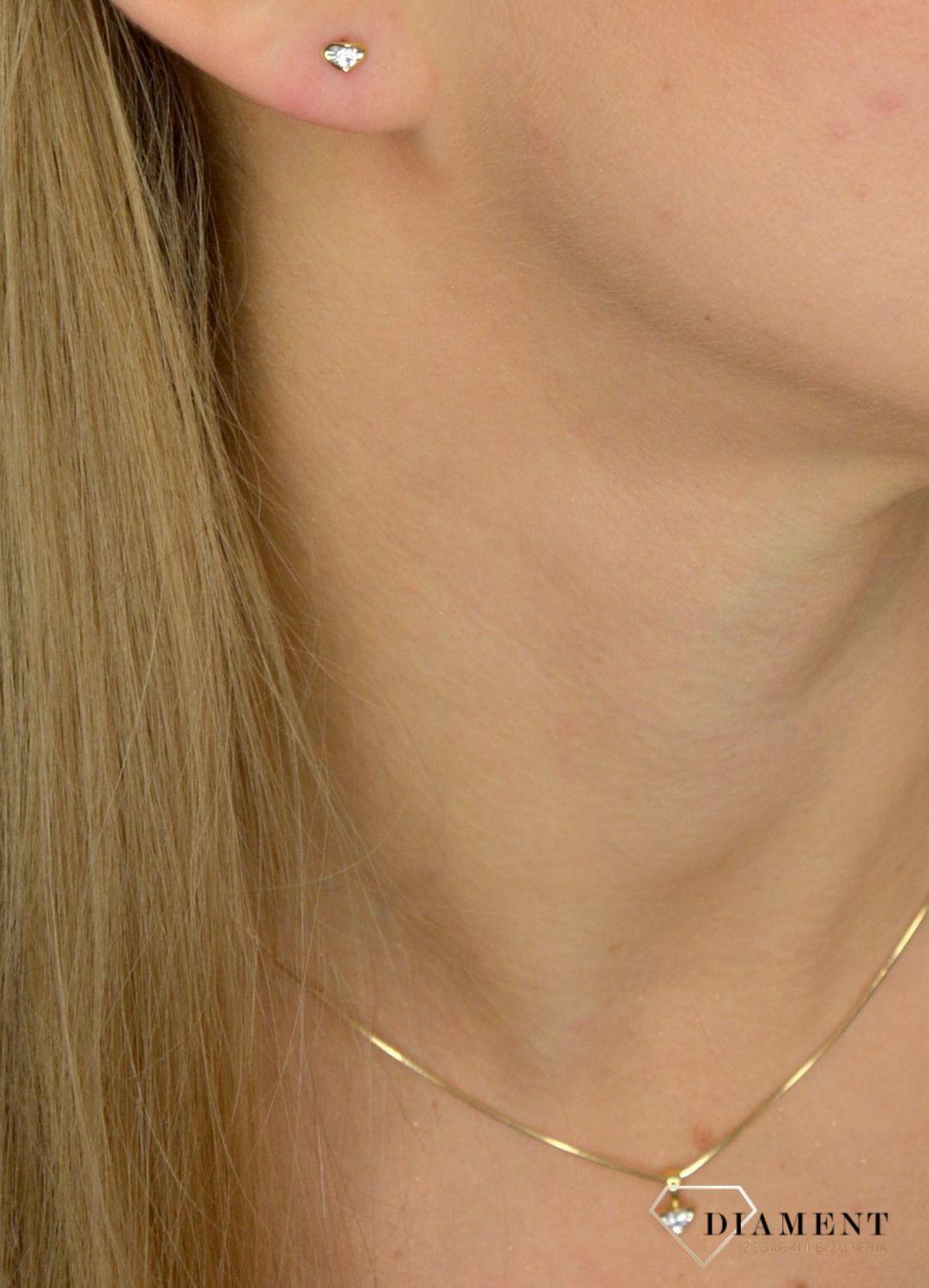 Złota zawieszka DIAMENT białe złoto, diamenty P 353.jpg